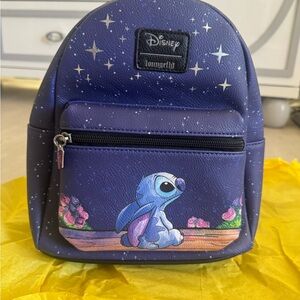Loungefly Disney’s stitch starry night mini backpack NWOT